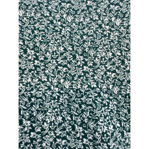 Croft & Barrow Womens The Classic Tee Shirt Sz 3X Green White Floral Long Sleeve - Picture 4 of 10